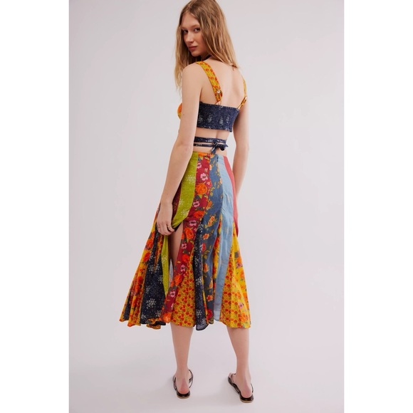 Free People Piper Mixed Media Patchwork Pieced Set - Picture 7 of 11